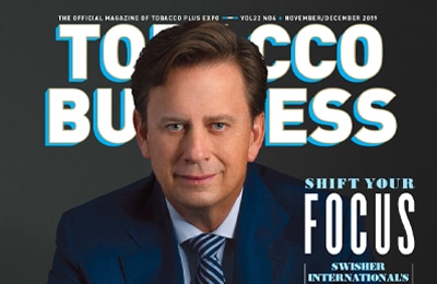Tobacco Business Cover With Swisher President John Miller